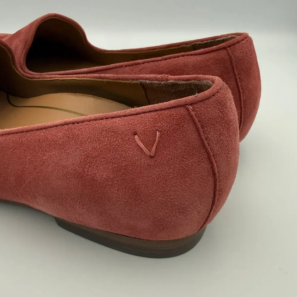 Vionic Dusty Rose Suede Loafers Women's 11 NWOT